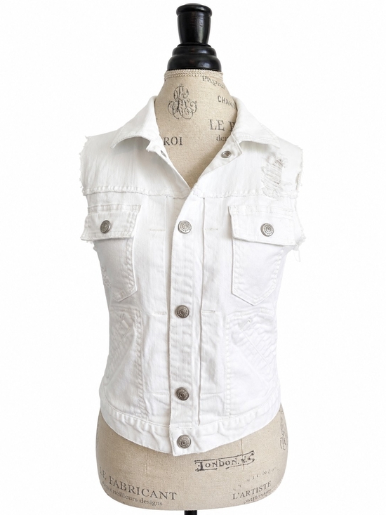 Marc By Marc Jacobs Tops - Marc by Marc Jacobs Standard Supply White Denim Vest